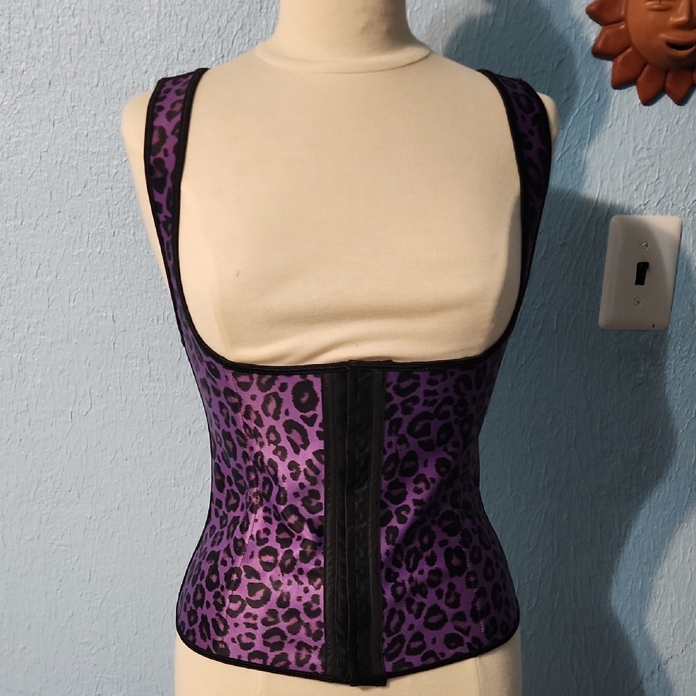 Vibrant Purple Leopard Shapewear Vest